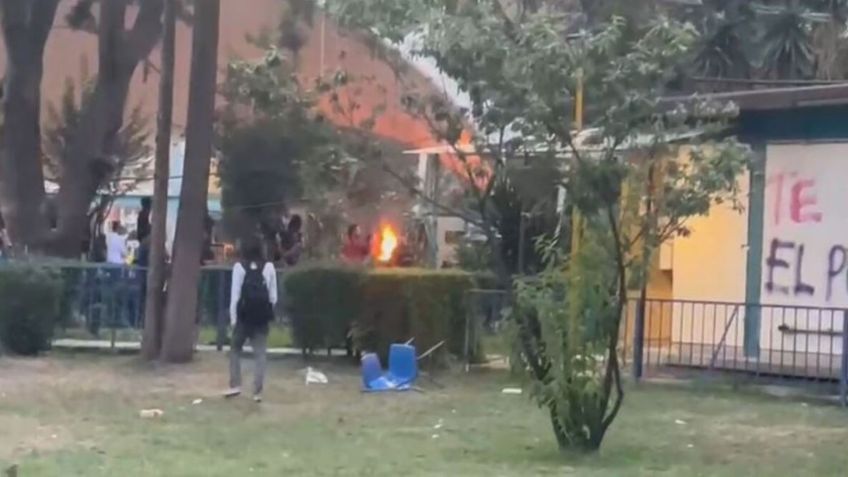 Encapuchados queman a 4 personas en el CCH Azcapotzalco; la UNAM procederá legalmente