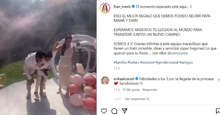 Fran Meric, ex de Daniel Bisogno, revela género de su bebé