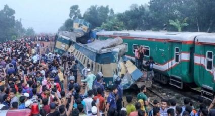 Choque de trenes deja 17 muertos en Bangladesh en el peor accidente ferroviario en 15 años