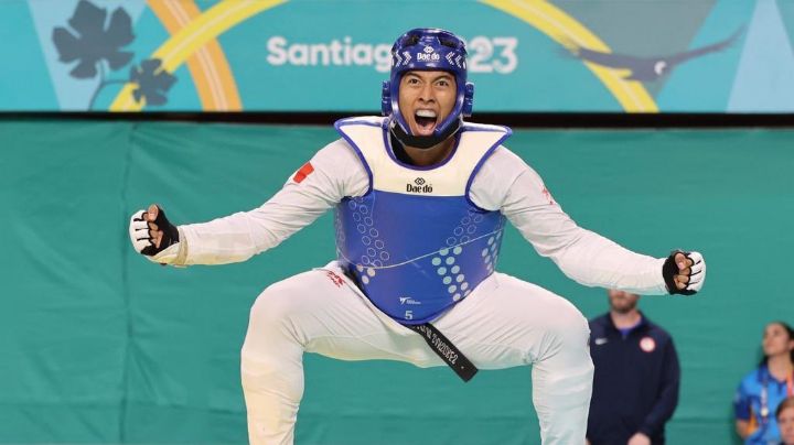Carlos Sansores responde y conquista nuevo oro para México en taekwondo en Santiago 2023