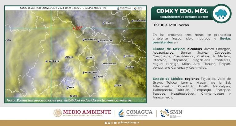 Huracán Otis afecta a la Ciudad de México