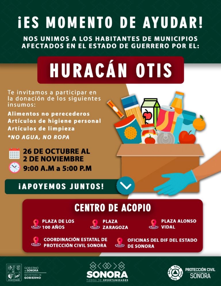 Centros de acopio en Sonora