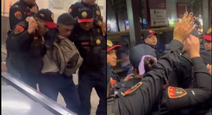 VIDEO: Policías del metro de la CDMX golpearían a un hombre e impiden que periodista grabe