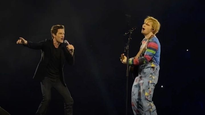 VIDEO: Ed Sheeran y Brandon Flowers de The Killers se unen en un épico dúo en Las Vegas