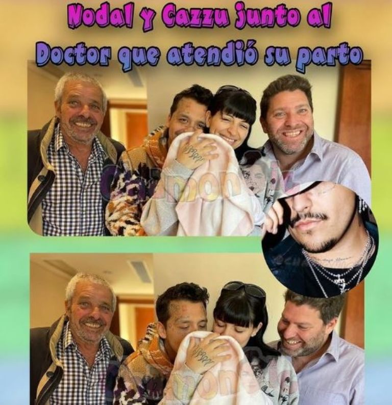 Christian Nodal y Cazzu presume primeras fotos con su bebé