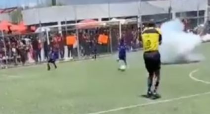 VIDEO: Denuncian agresión con explosivo a niños durante partido de futbol en Hidalgo