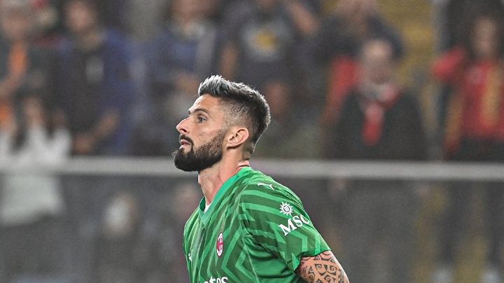 VIDEO: Olivier Giroud se pone de portero, hace una atajada y el Milan le ganan al Genoa