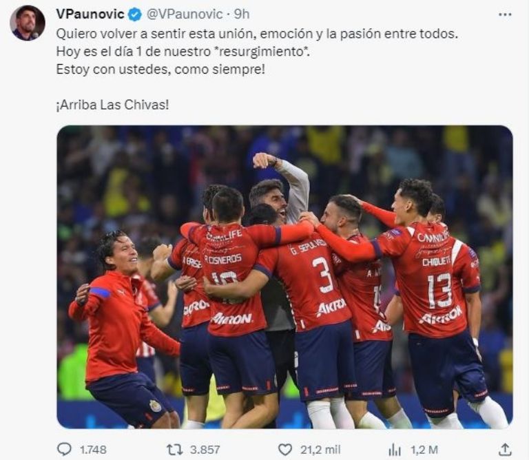Paunovic deja enigmático mensaje y 'Pocho' Guzmán es titular con Chivas en el Clásico Tapatío
