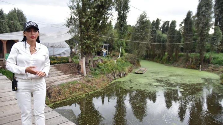 De gira por Xochimilco, Sandra Cuevas pide terminar con ecocidio en la alcaldía