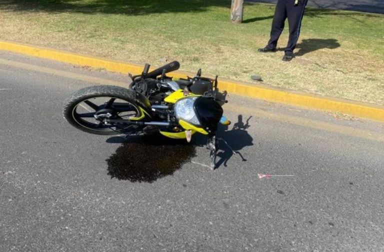 Accidente de motociclista en Tlalpan