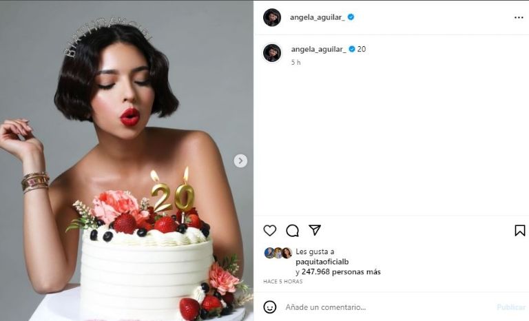 Ángela Aguilar celebra su cumpleaños número 20