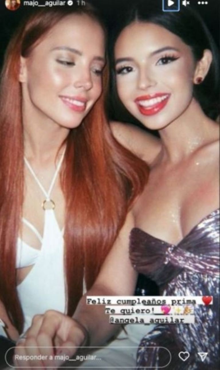 Majo Aguilar felicita a Ángela por su cumpleaños