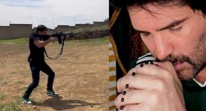 "Nefasto y dañado": Tunden a Eduardo Verástegui por amenazar con rifle en mano en VIDEO
