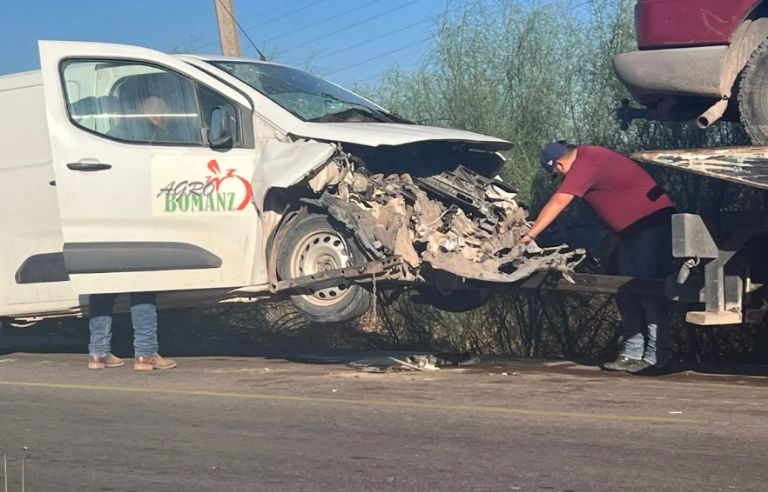 Accidente en Ciudad Obregón moviliza a las autoridades. Foto: Facebook