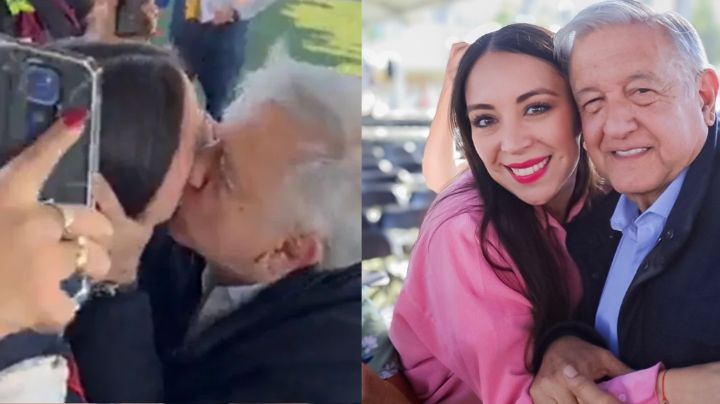 VIDEO: AMLO da intenso beso a diputada joven de Baja California y desata polémica