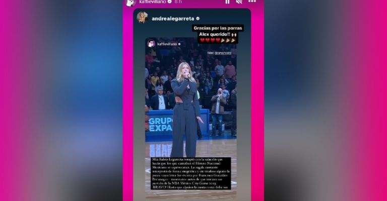 Andrea Legarreta responde a Kaffie por criticas a Mía Rubín