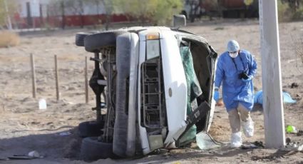 ¡Trágico accidente! Volcadura en carretera Hermosillo- Kino deja un jornalero sin vida