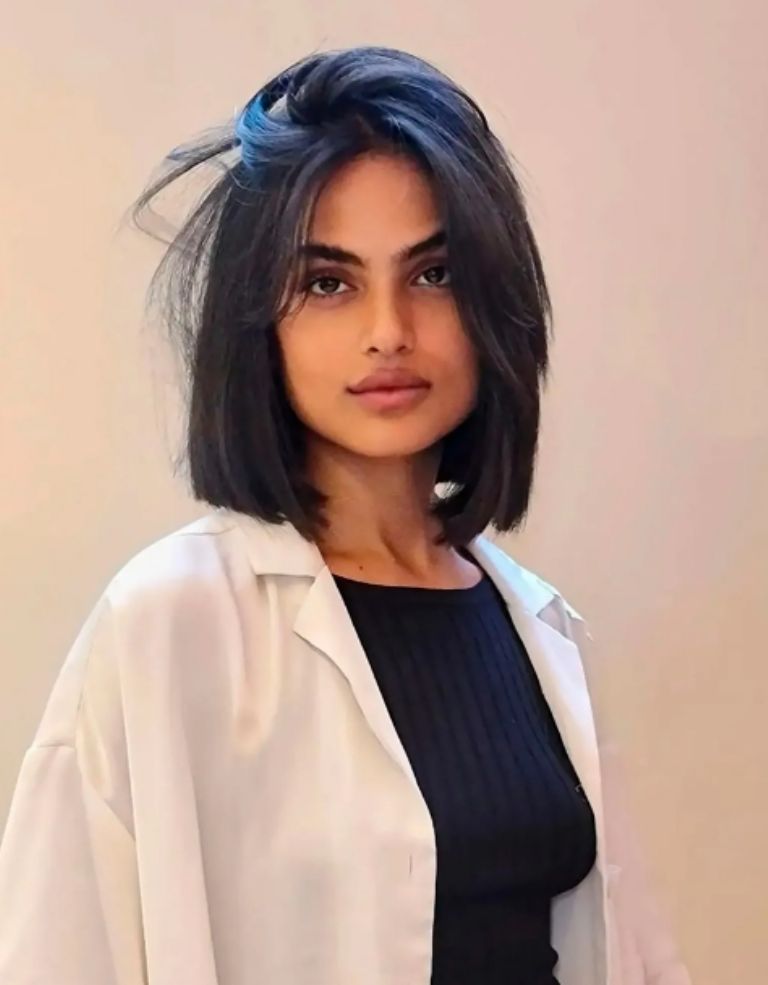 El maxi bob va por encima de las clavículas