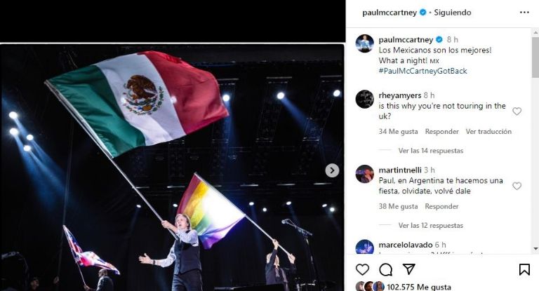 Paul McCartney da su opinión sobre sus fans mexicanos