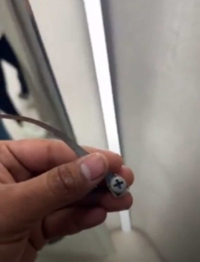 El 'tornillo' tenía sujeto a él un sistema de cableado