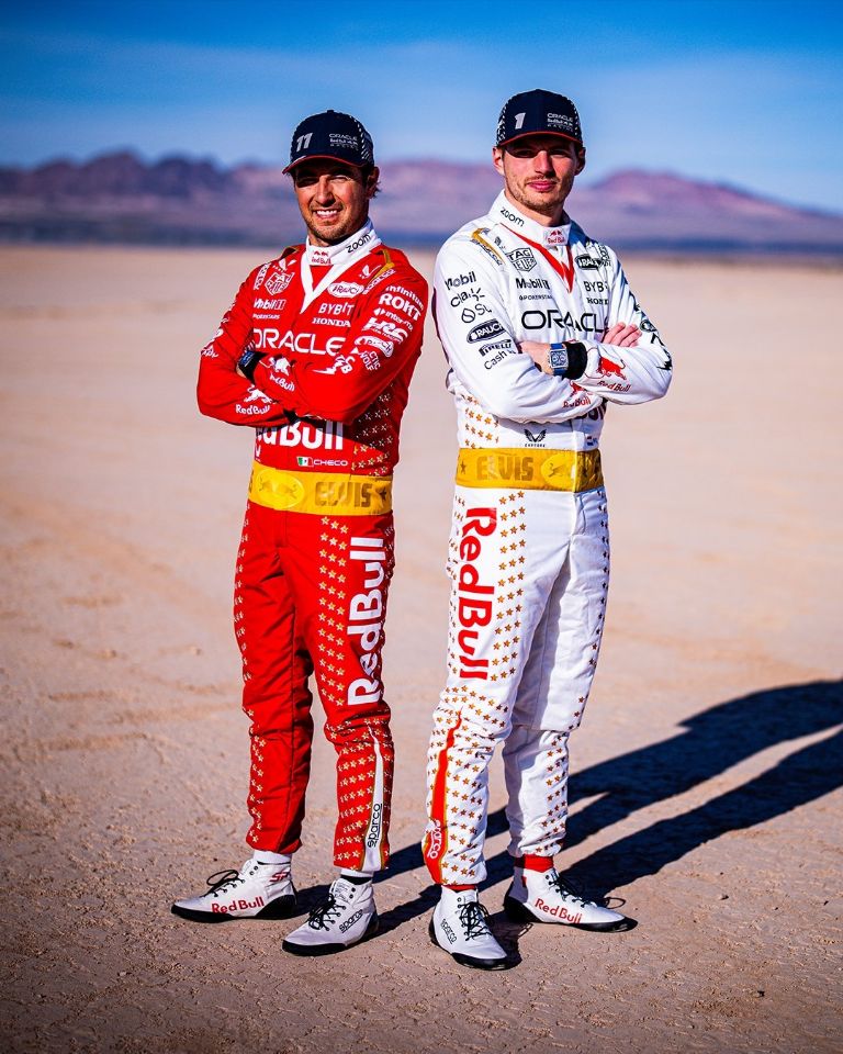 FOTOS: 'Checo' Pérez y Verstappen usarán trajes en honor a Elvis Presley en Las Vegas