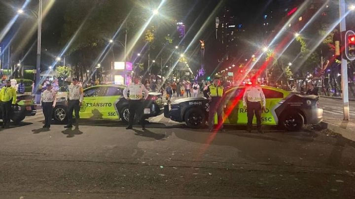Blindan Paseo de la Reforma por 'Rodadas del Terror'. Despliegan a cientos de policías
