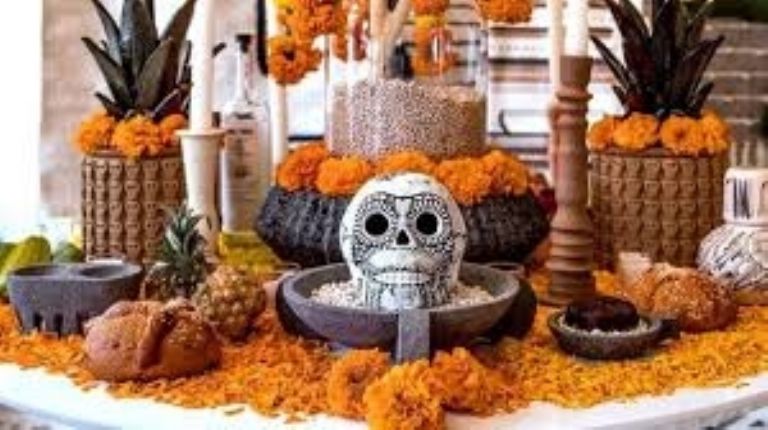 Elementos de la ofrenda de muertos. Foto: Internet