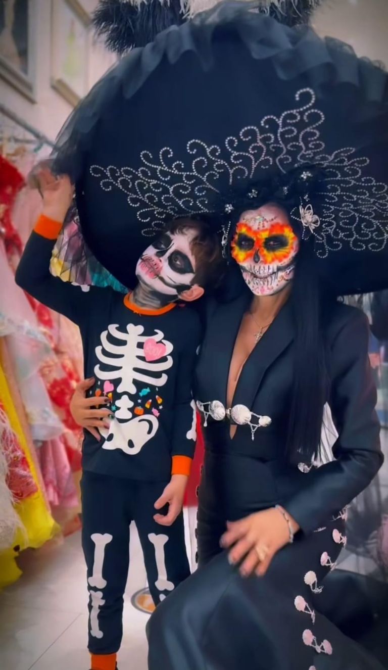 Maribel Guardia y su nieto