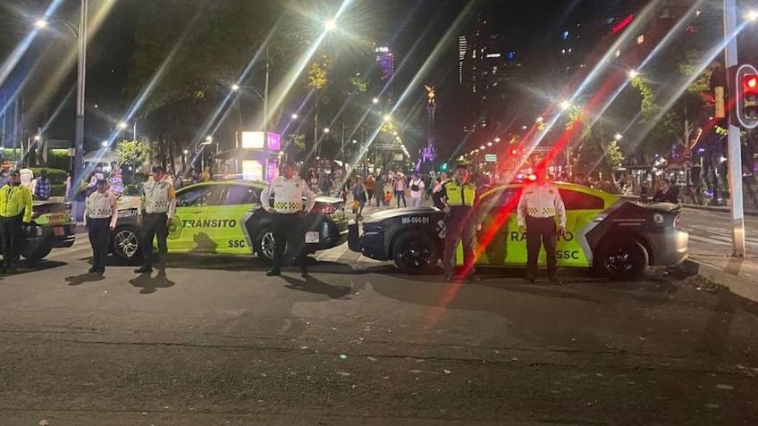 Blindan Paseo de la Reforma por 'Rodadas del Terror'. Despliegan a cientos de policías