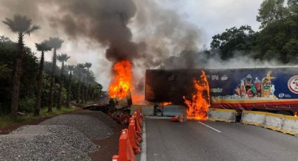 Precaución: En pleno puente, accidente provoca el cierre de la autopista México-Cuernavaca