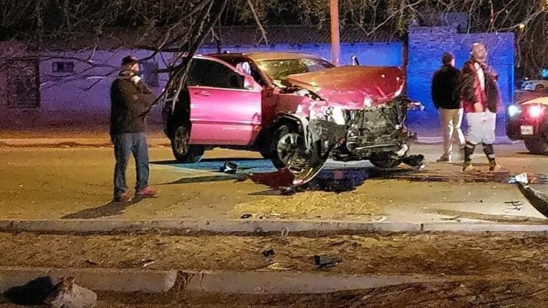 Accidente en San Luis Río Colorado deja un muerto y dos heridos. Foto: Facebook
