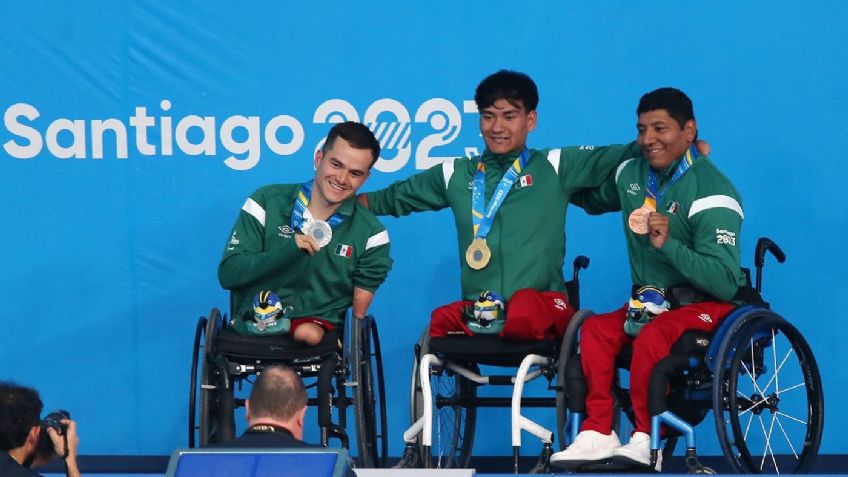 México hace el 1-2-3 en paranatación en los Juegos Parapanamericanos de Santiago 2023