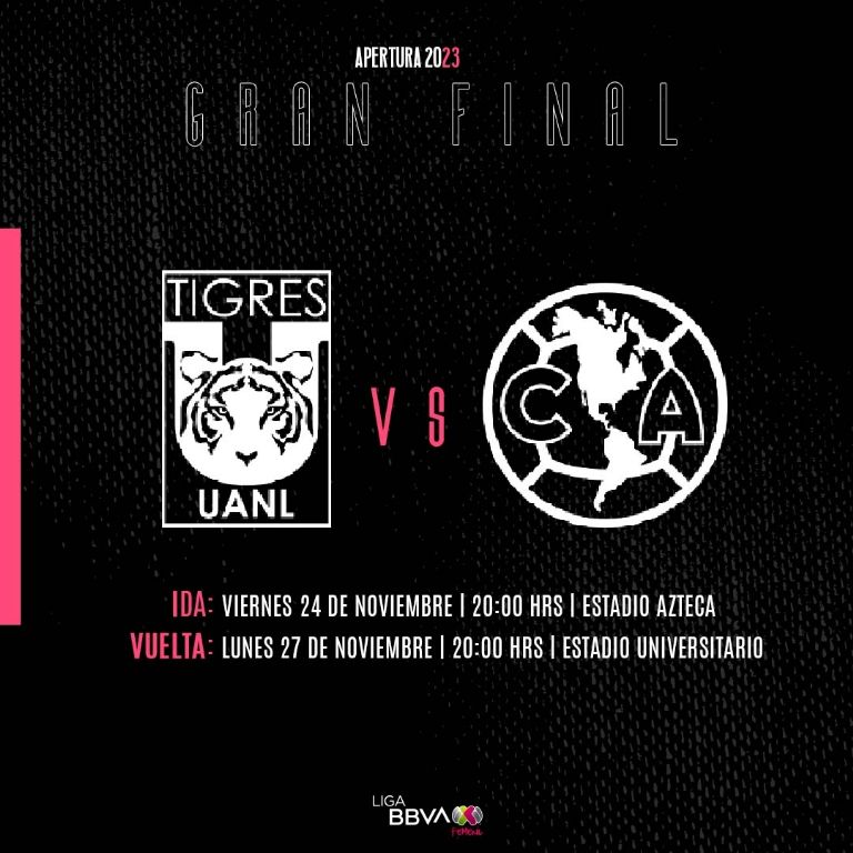 Definidos días y horarios de la final de la Liga MX Femenil entre Tigres y América