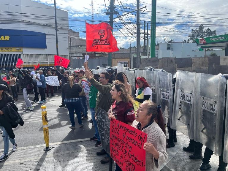 Bloqueo del Colegio de Bachilleres en CDMX