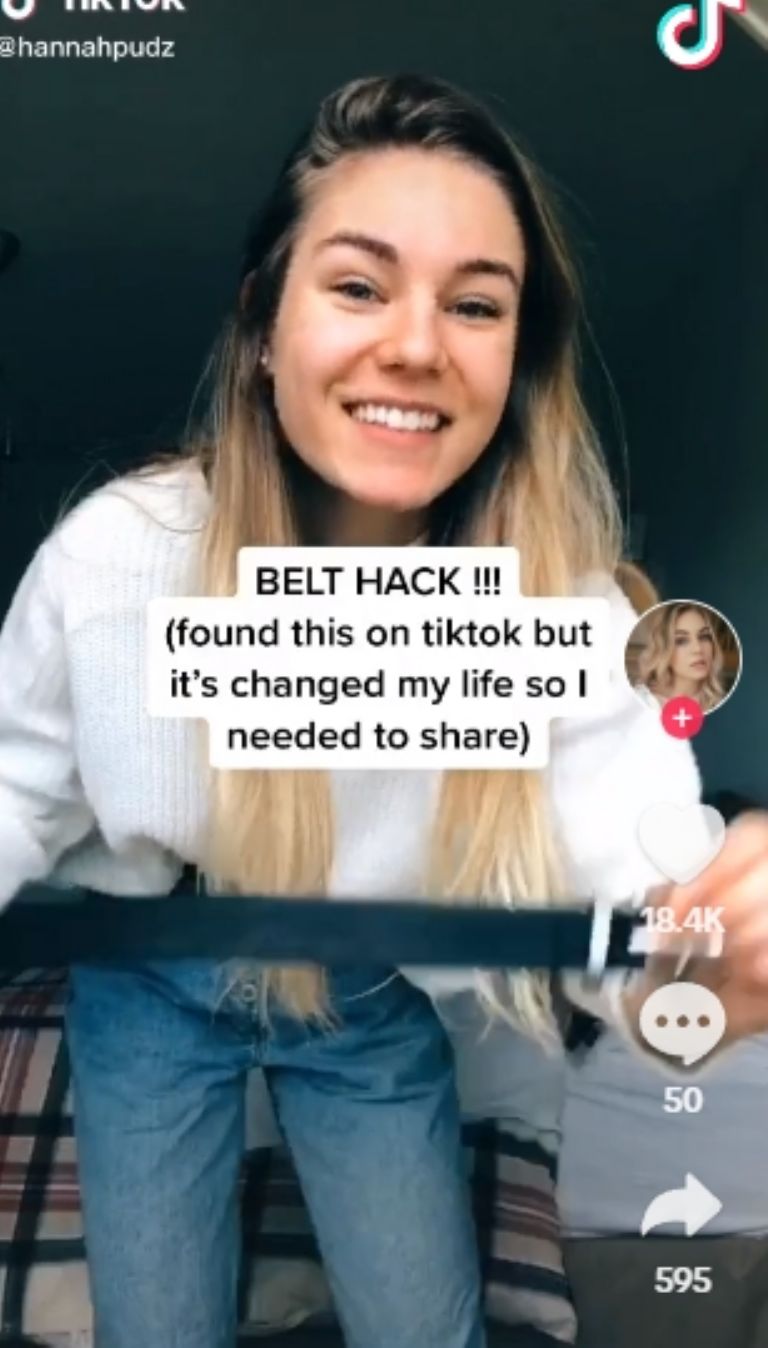 Una usuaria en TikTok compartió este 'hack' para arreglar el cinturón