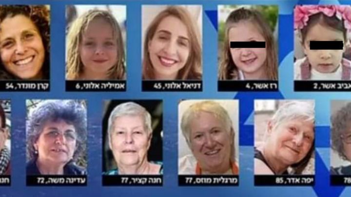 Inicia entrega de rehenes israelíes: Ellas son las 13 mujeres liberadas de entre 2 y 85 años