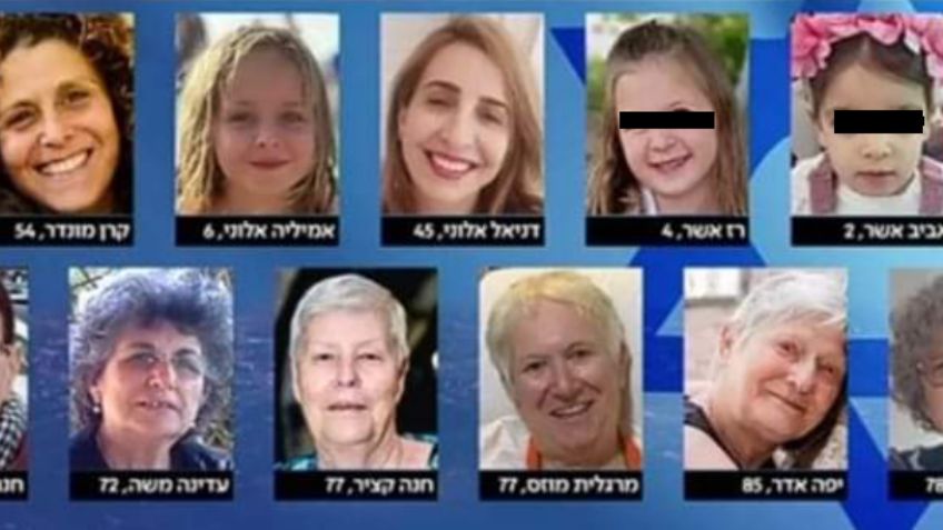 Inicia entrega de rehenes israelíes: Ellas son las 13 mujeres liberadas de entre 2 y 85 años