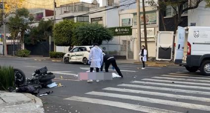 Fatídico accidente: Motociclista muere tras estrellarse contra vehículo de Uber en CDMX