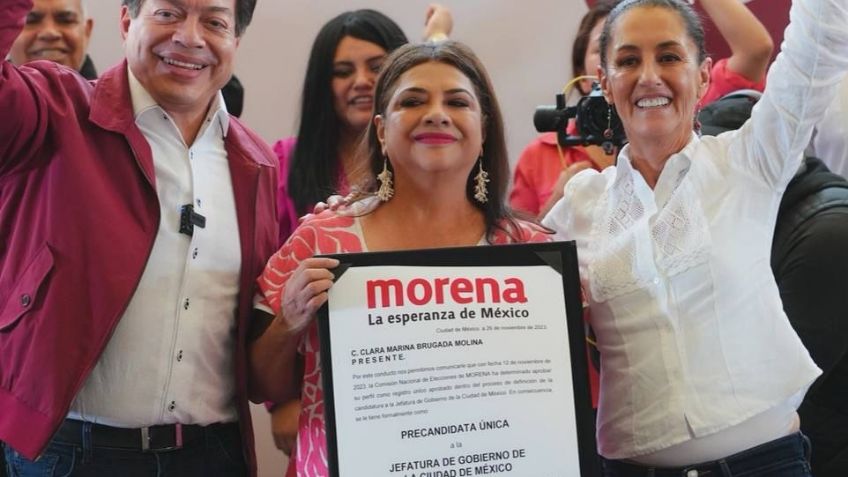 Clara Brugada recibe en Iztapalapa constancia como precandidata de Morena para la CDMX