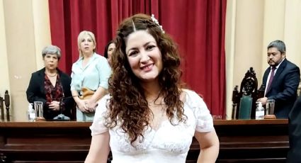 ¡Vestida de novia! Diputada argentina jura a su cargo; se "casa oficialmente con la gente"