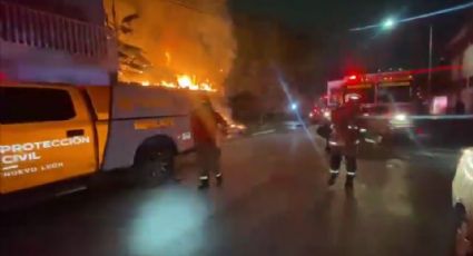 Incendio en Monterrey provoca fuerte movilización; hay 23 personas desalojadas