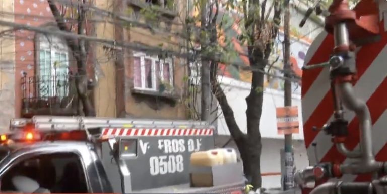 Reportan Incendio en la colonia Roma