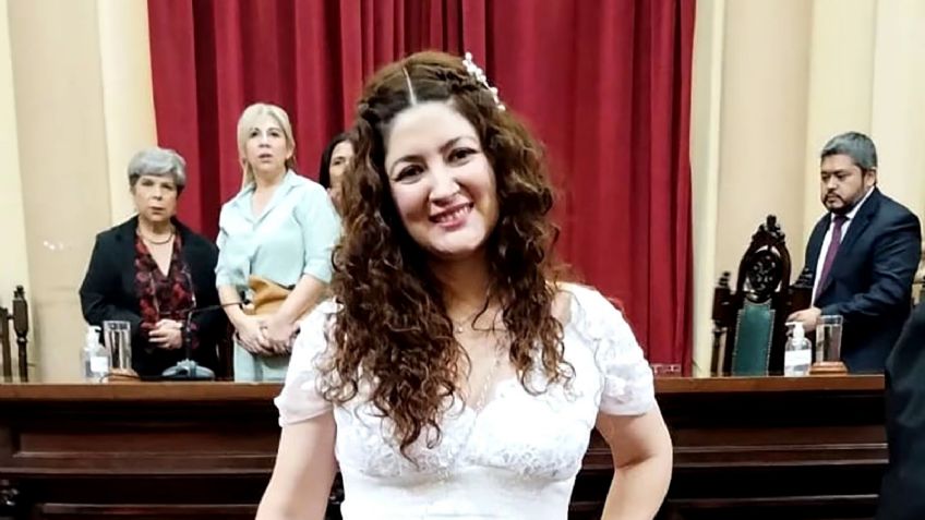 ¡Vestida de novia! Diputada argentina jura a su cargo; se "casa oficialmente con la gente"
