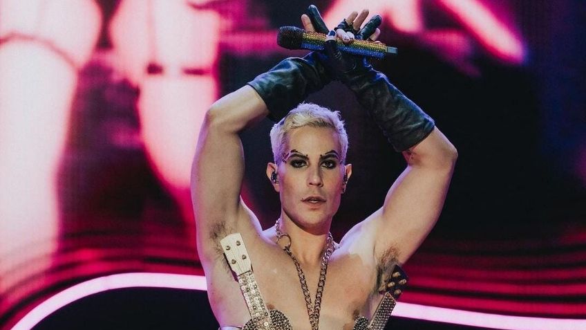 Christian Chávez se inspira en Thalía y aparece en concierto con arriesgado 'look'