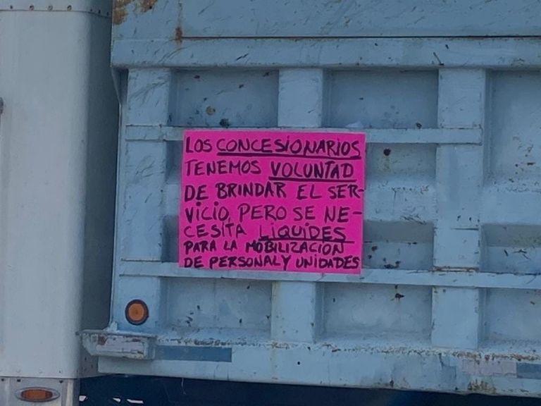 Trabajadores denuncian falta de pagos en Empalme. Foto: Cortesía