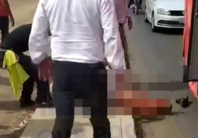 Golpiza a asaltante en Valle de Chalco