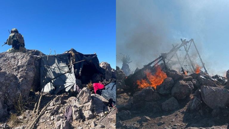 Destruyen campamentos en Caborca, Sonora