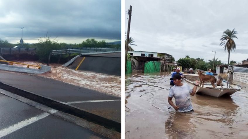 Huracanes e inundaciones: Los desastres naturales que han azotado al sur de Sonora