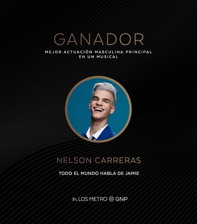 Nelson Carreras gana premio en 'Los Metro'