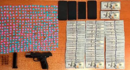 Caen tres con cocaína, 50 mil dólares en efectivo y armas de fuego en la Miguel Hidalgo